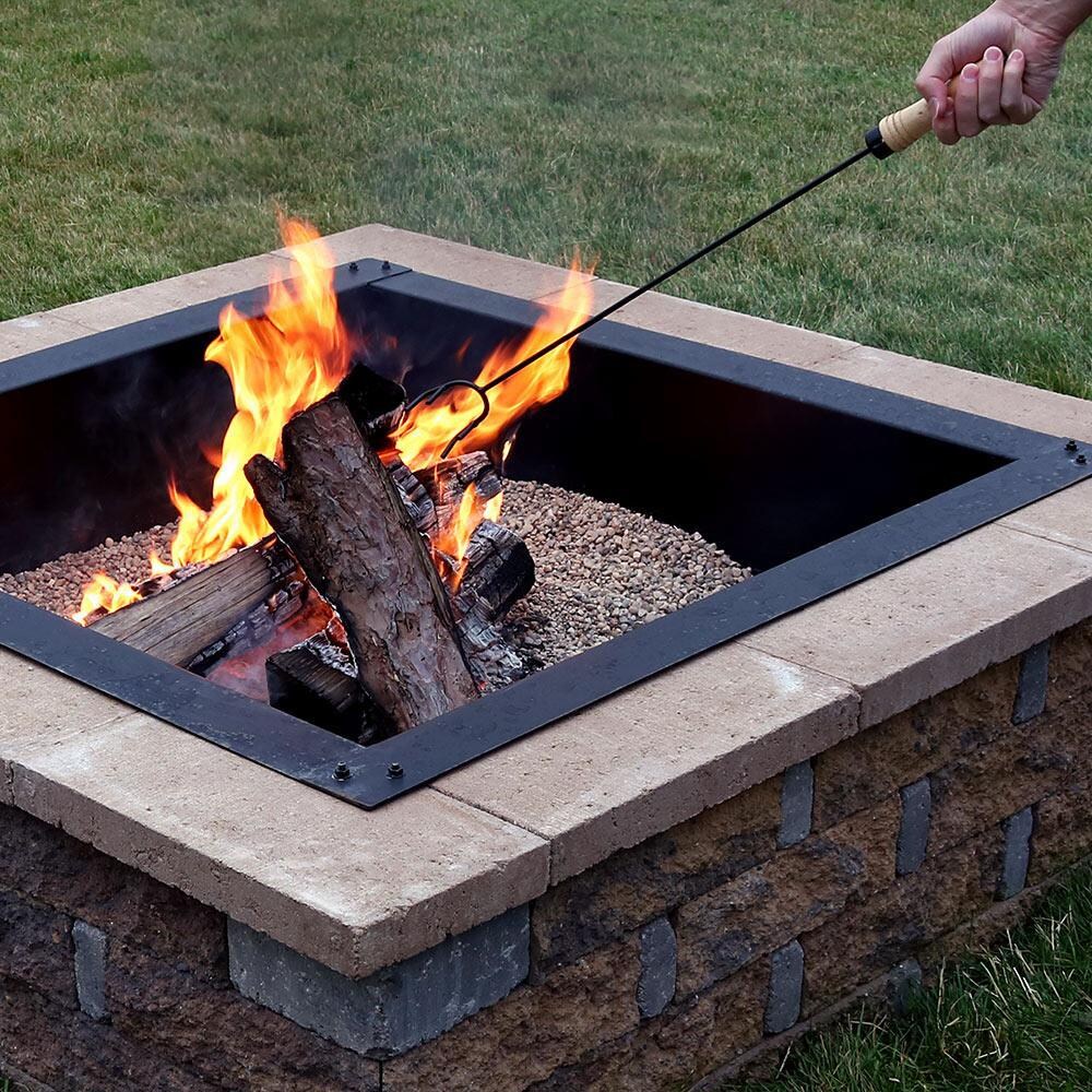 Ultimate Patio 32-Inch Fire Pit Poker w/ Wood Handle - Poking the Fire thumbnail