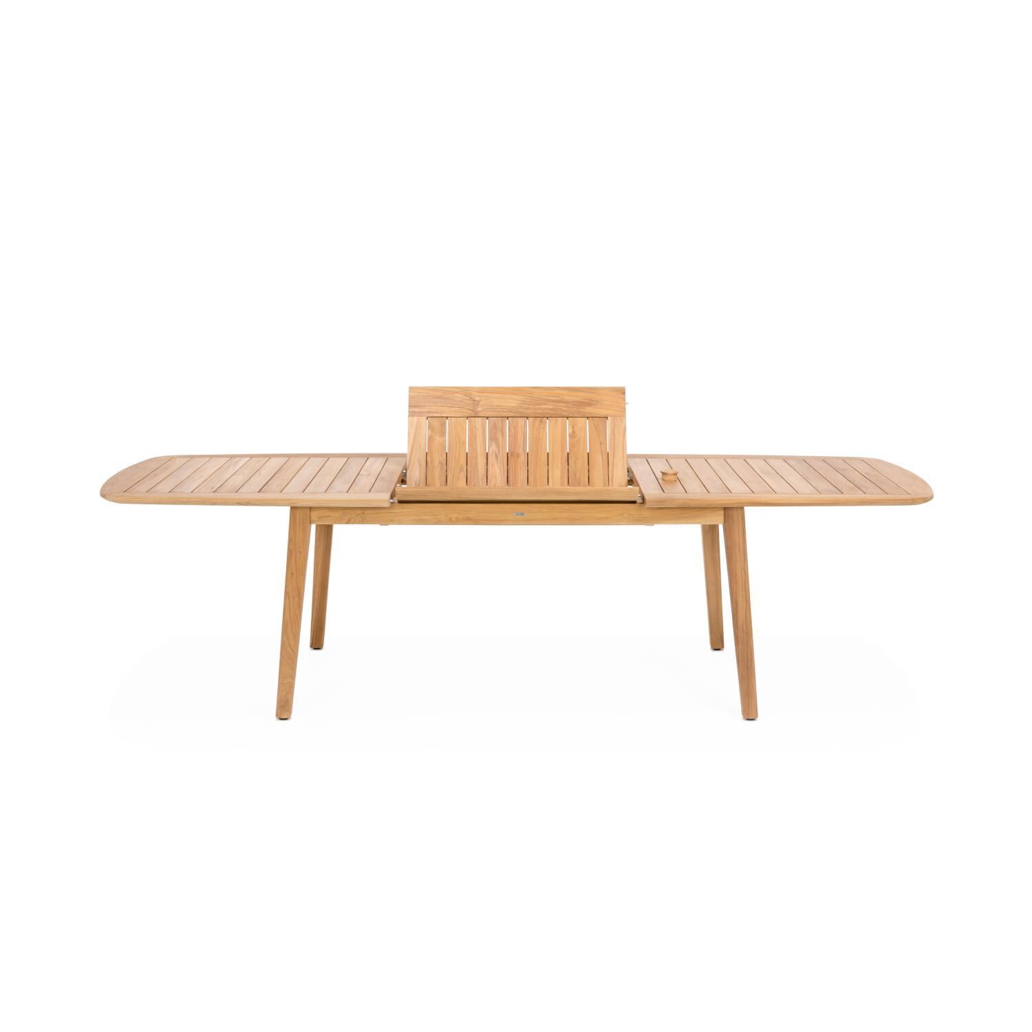 Teak + Table Cayman 78/110 Inch Table W/ Extension - Transition - White Background thumbnail