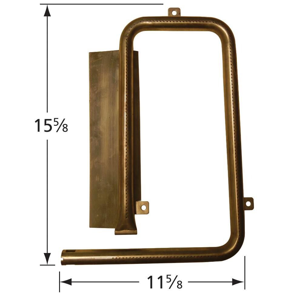 Stainless Steel Curved Pipe Burner - 16291 - Dimensions thumbnail