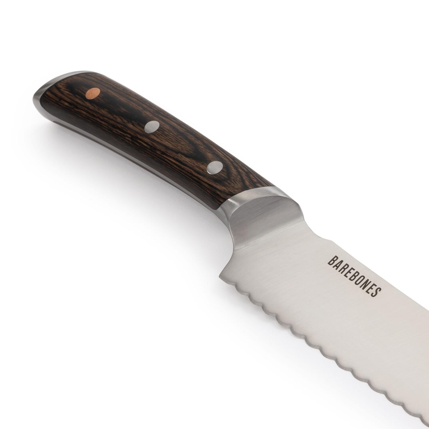 Barebones Living CKW-492 No. 9 Bread Knife - Handle And Blade Detail thumbnail