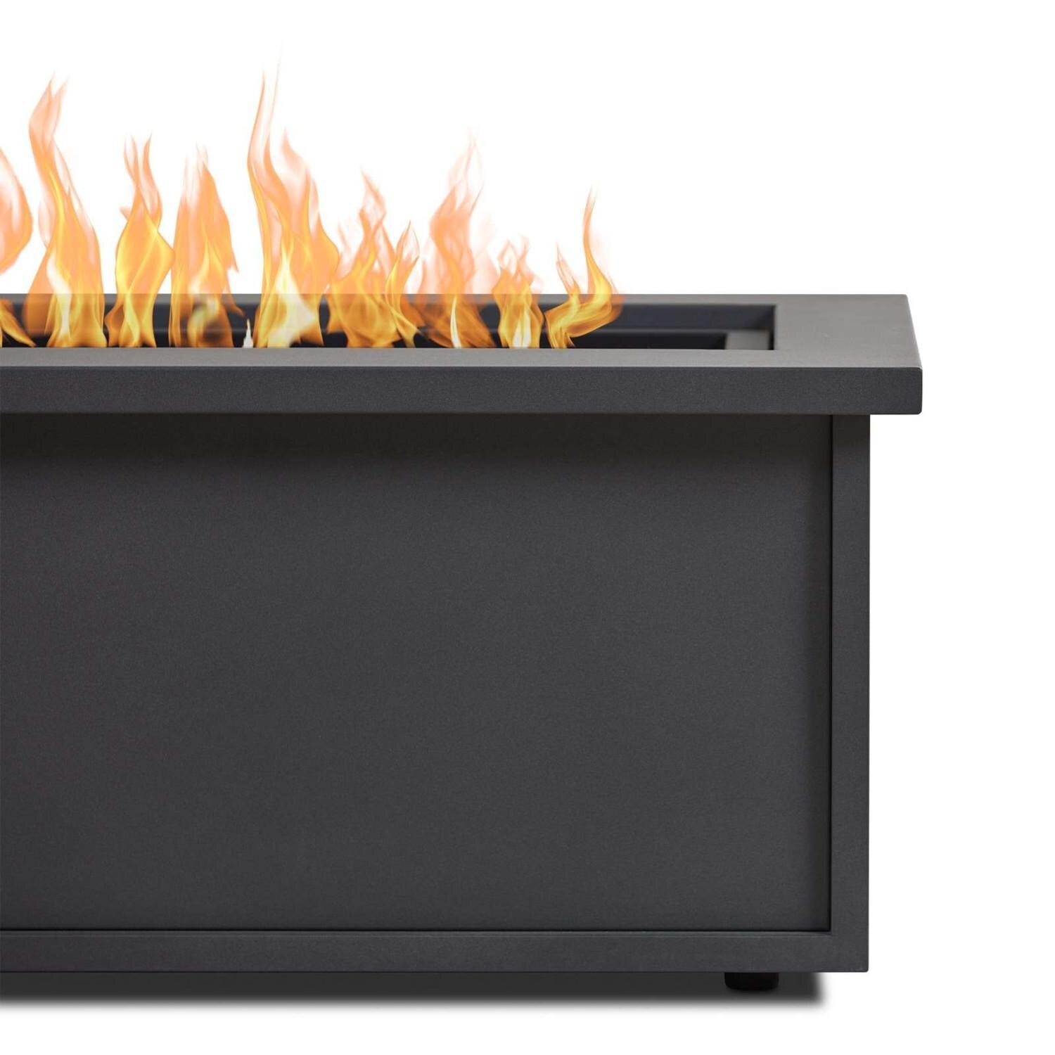 Lakeview SC1520LPWSLT Piney Bay 48-Inch Rectangle Propane Fire Table - Weathered Slate - Detail thumbnail