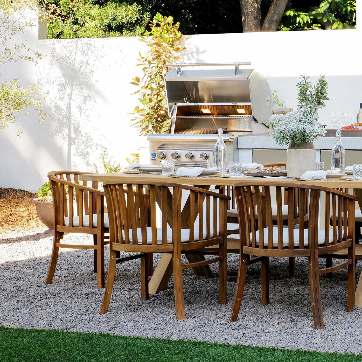 American Made Grills Muscle 36-Inch Hybrid Grill MUS36-NG - Natural Gas - In Backyard - Lifestyle thumbnail