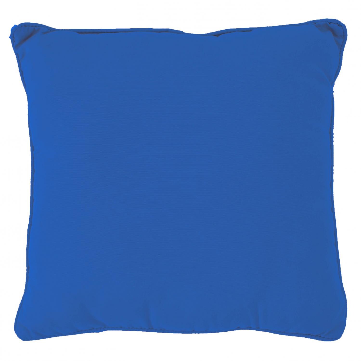 Sunbrella Canvas True Blue Throw Pillow By BBQGuys Signature - 18 X 18