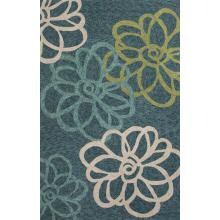 Jaipur Rugs Catalina Blossomed 7.6 X 9.6 Indoor/Outdoor Rug - Blue/Green