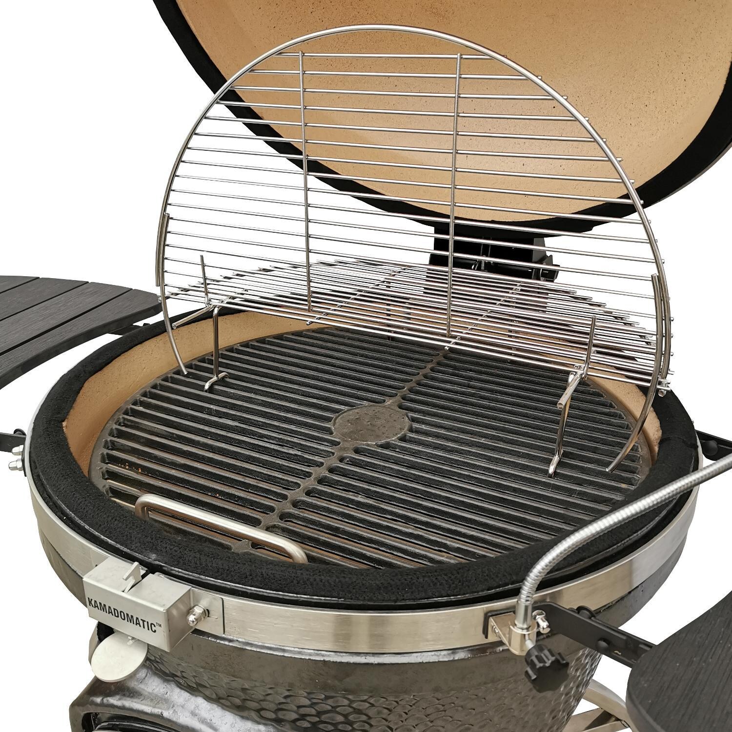 Vision XD-702WC Elite Series Kamado Grill - 2-Tier Cooking Grate System (Shown In Metallic Gray Colored Grill) thumbnail
