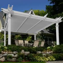 New England Arbors Camelot 12 X 12 Louvered Pergola