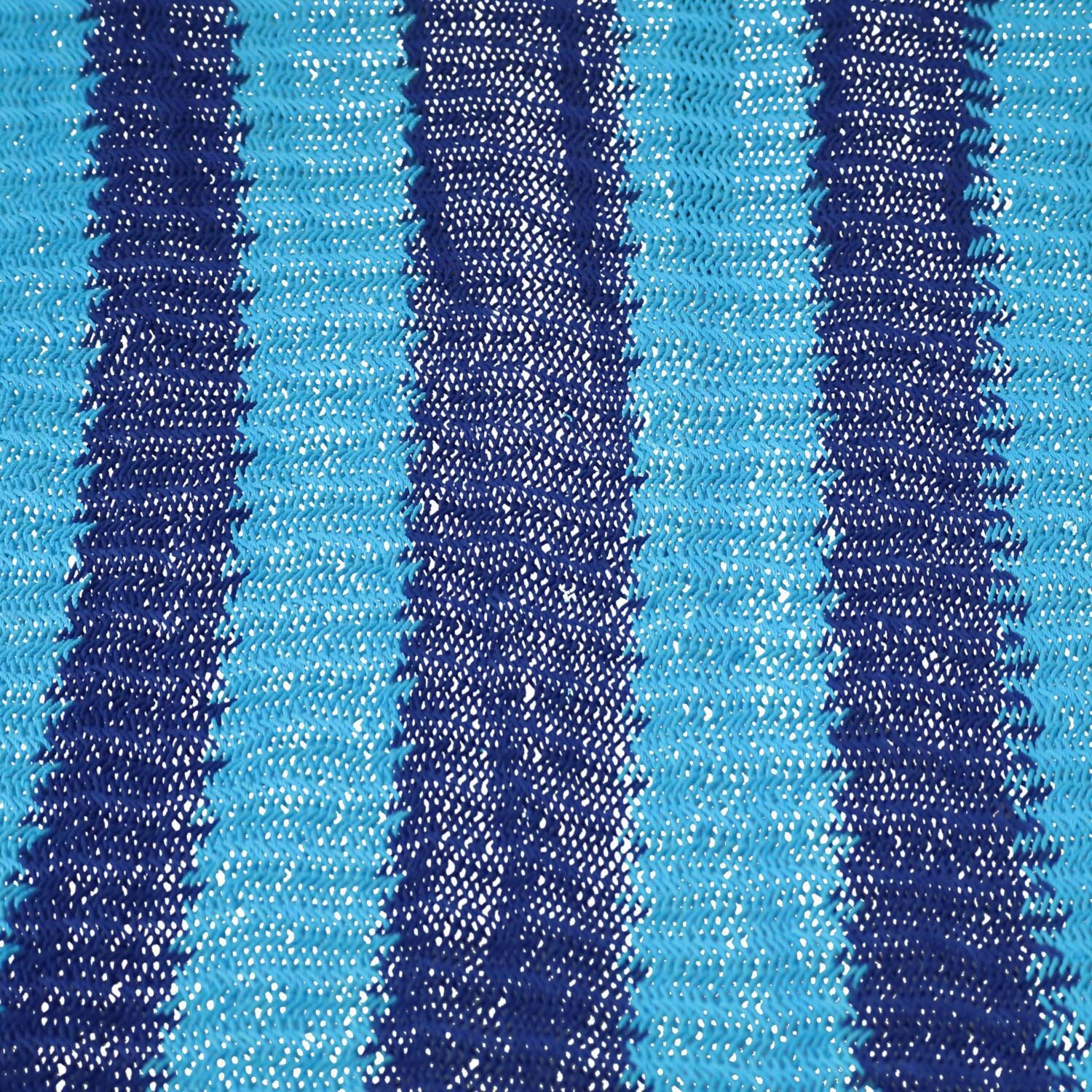 Ultimate Patio Deluxe American-Style Hammock w/ 15-Foot Steel Beam Stand - Blue - Fabric Swatch thumbnail