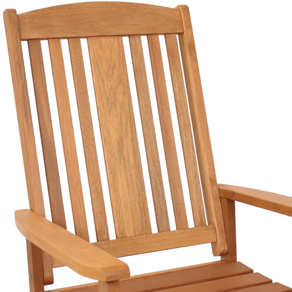 Ultimate Patio Meranti Wood Outdoor Rocking Chair - Chair Back thumbnail