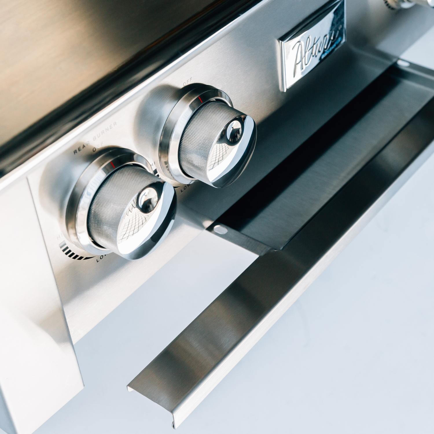 Summerset Alturi ALT36R-NG 36-Inch 3-Burner Natural Gas Grill With Red Brass Burners & Rotisserie - Control Knobs & Drip Tray thumbnail