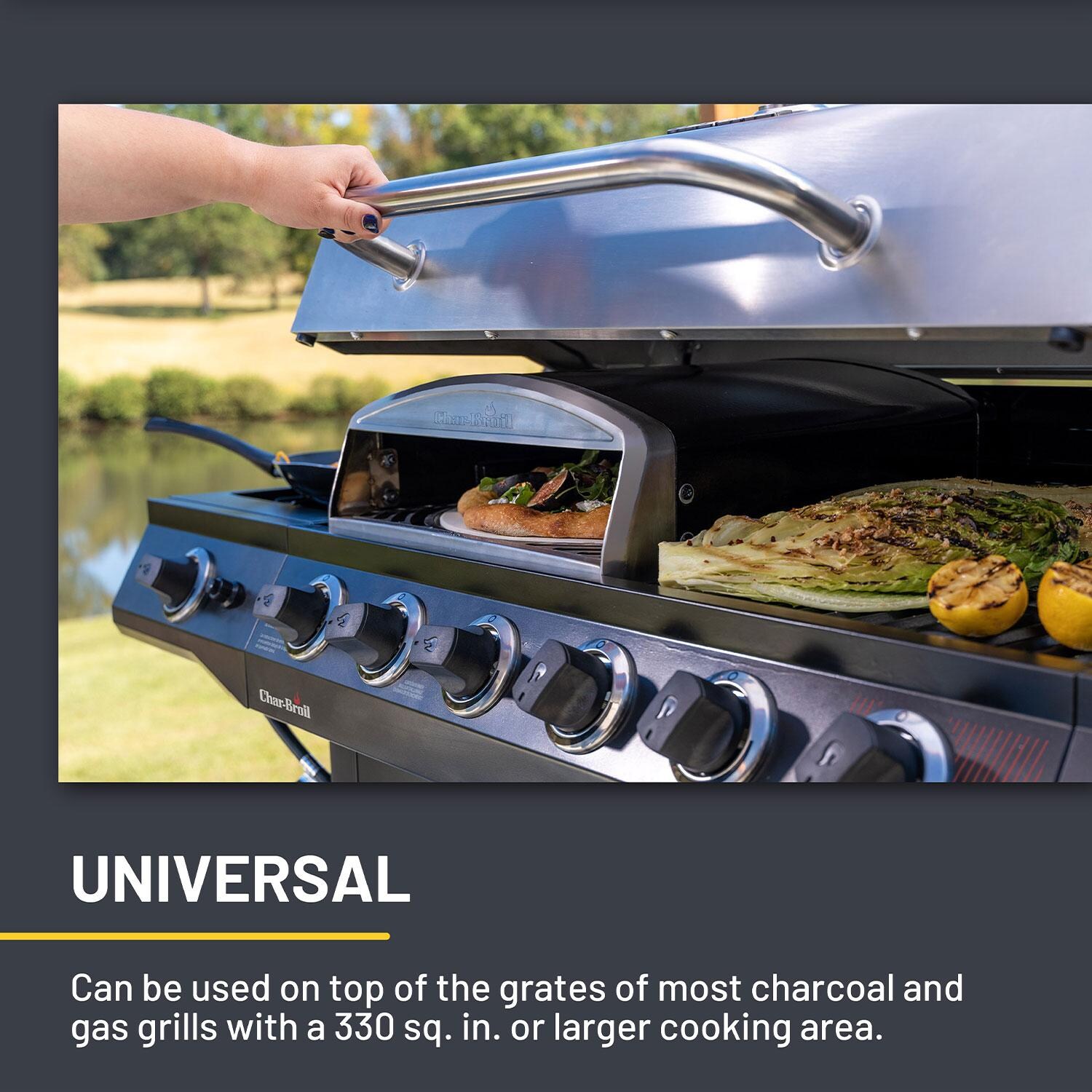 Charbroil 2415977 Universal Pizza Oven Grill Accessory - Universal Grill Type for Use - Detail thumbnail