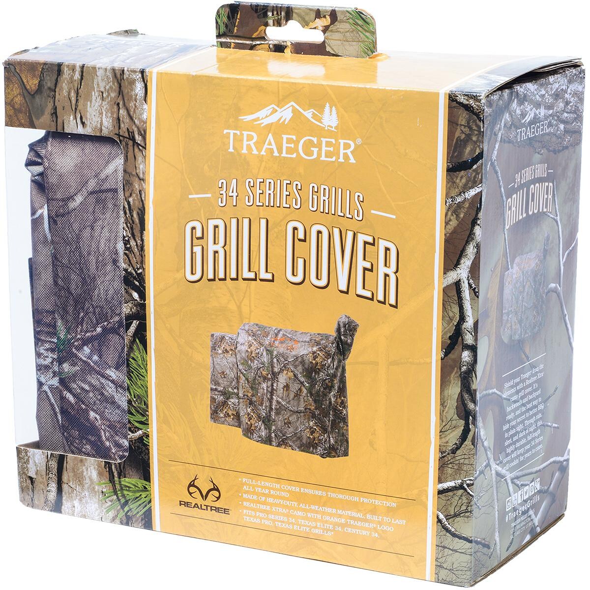 Traeger Full Length Grill Cover For Pro Series 34 & Texas Elite Pellet Grills - Realtree Xtra - Packaging Detail thumbnail