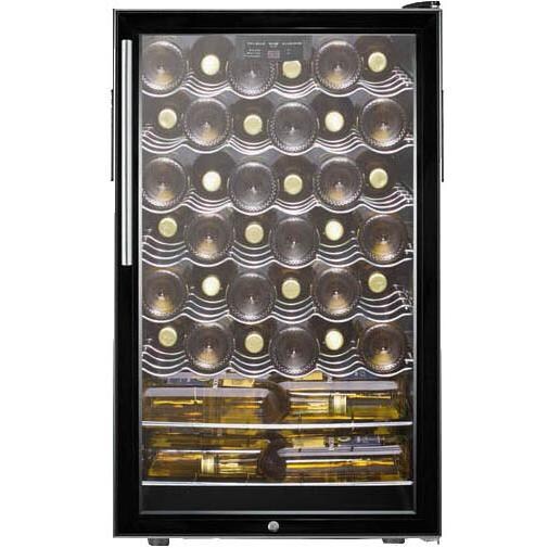 Summit 40 Bottle Built-In / Freestanding Wine Cellar - Black - Full thumbnail