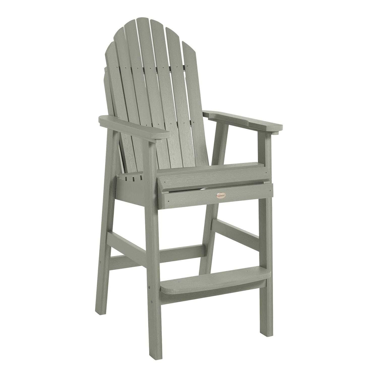 Dream Bay Polyresin Bar Stool in Eucalyptus By Lakeview Outdoor Designs - White Background thumbnail