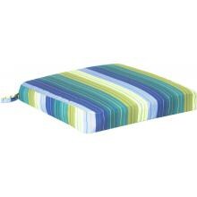 Sunbrella Seville Seaside Medium Outdoor Replacement Seat Cushion W/ Knife Edge By BBQGuys image