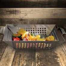 12 X 12-Inch Square Stainless Steel Grill Wok