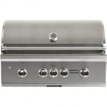 Coyote S-Series 36-Inch 4-Burner Built-In Natural Gas Grill With RapidSear Infrared Burner & Rotisserie - C1SL36NG