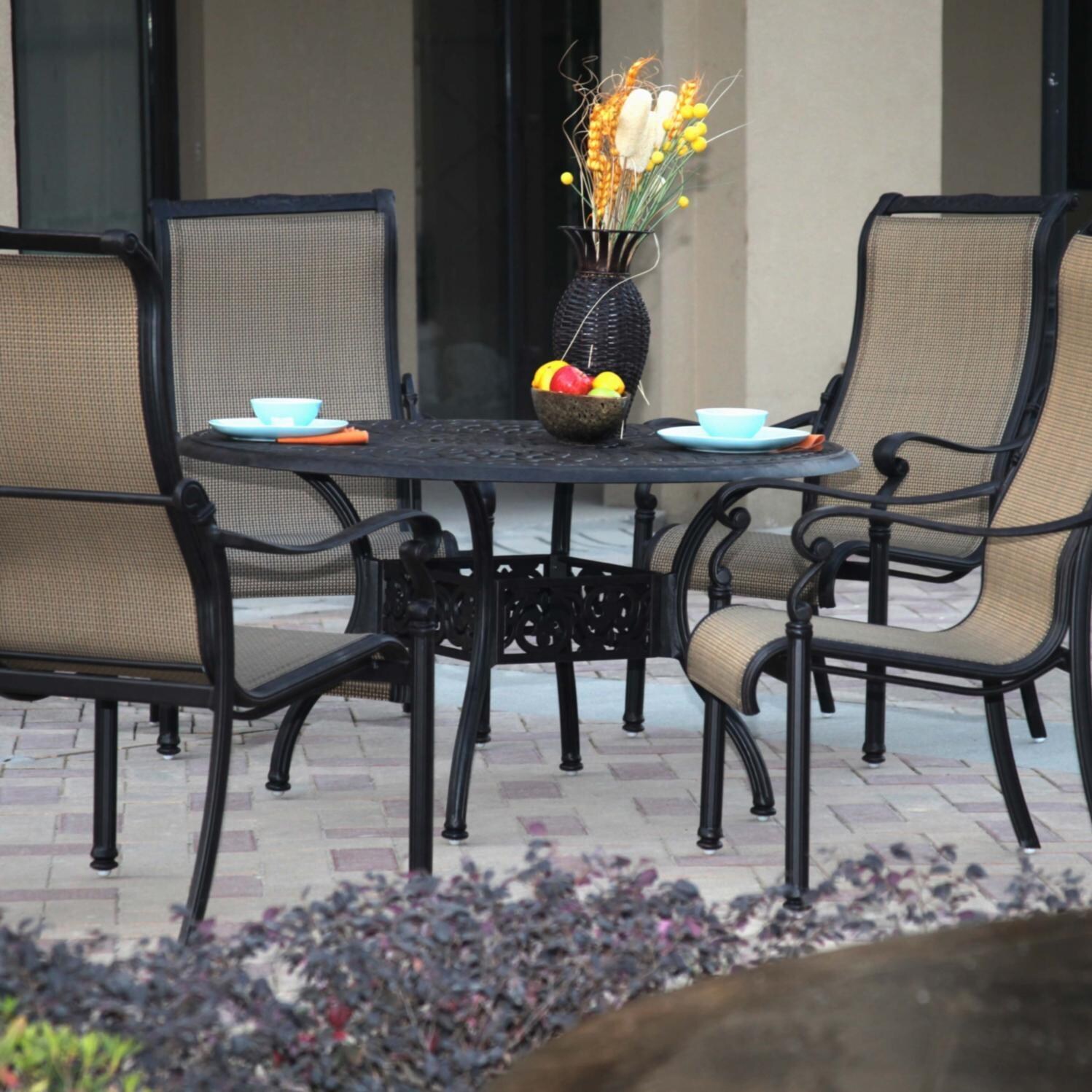 Monterey 4-Person Patio Dining Set - Antique Bronze thumbnail