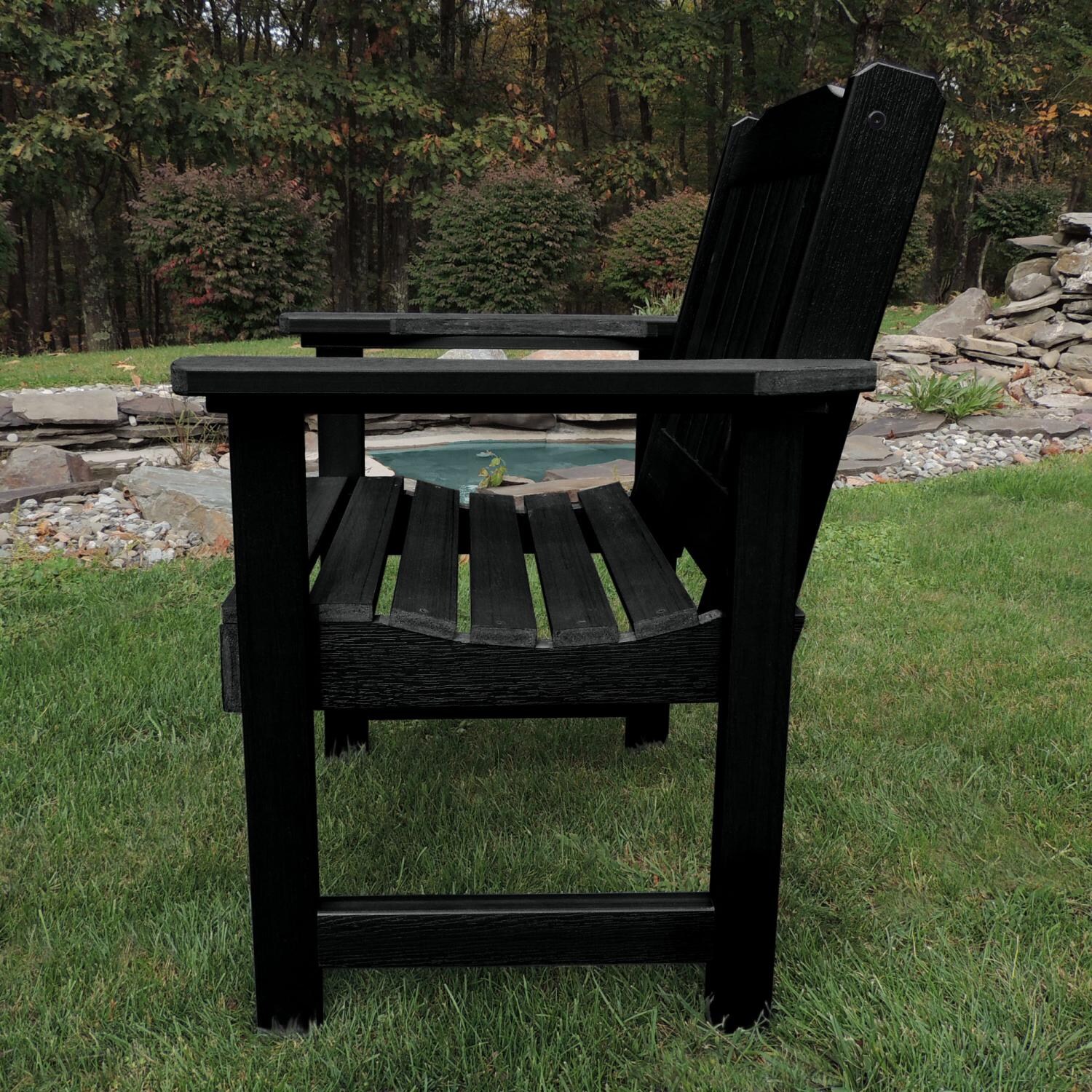 Lakeview Hart Lane Garden Chair - Black - Side View thumbnail