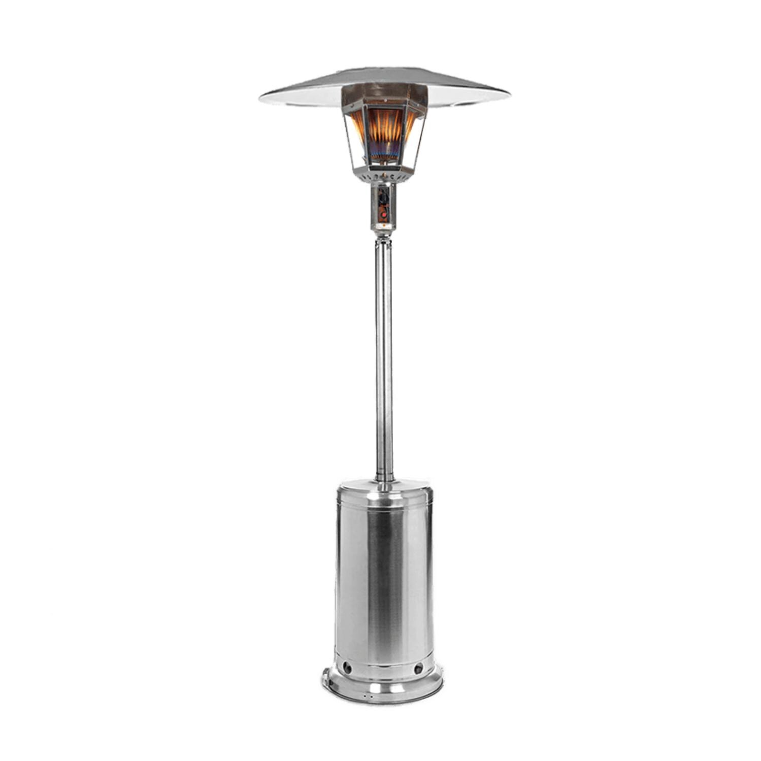 RADtec Allure Series 96-Inch 41,000 BTU Natural Gas Real Flame Patio Heater - Stainless Steel - RF-SSNG