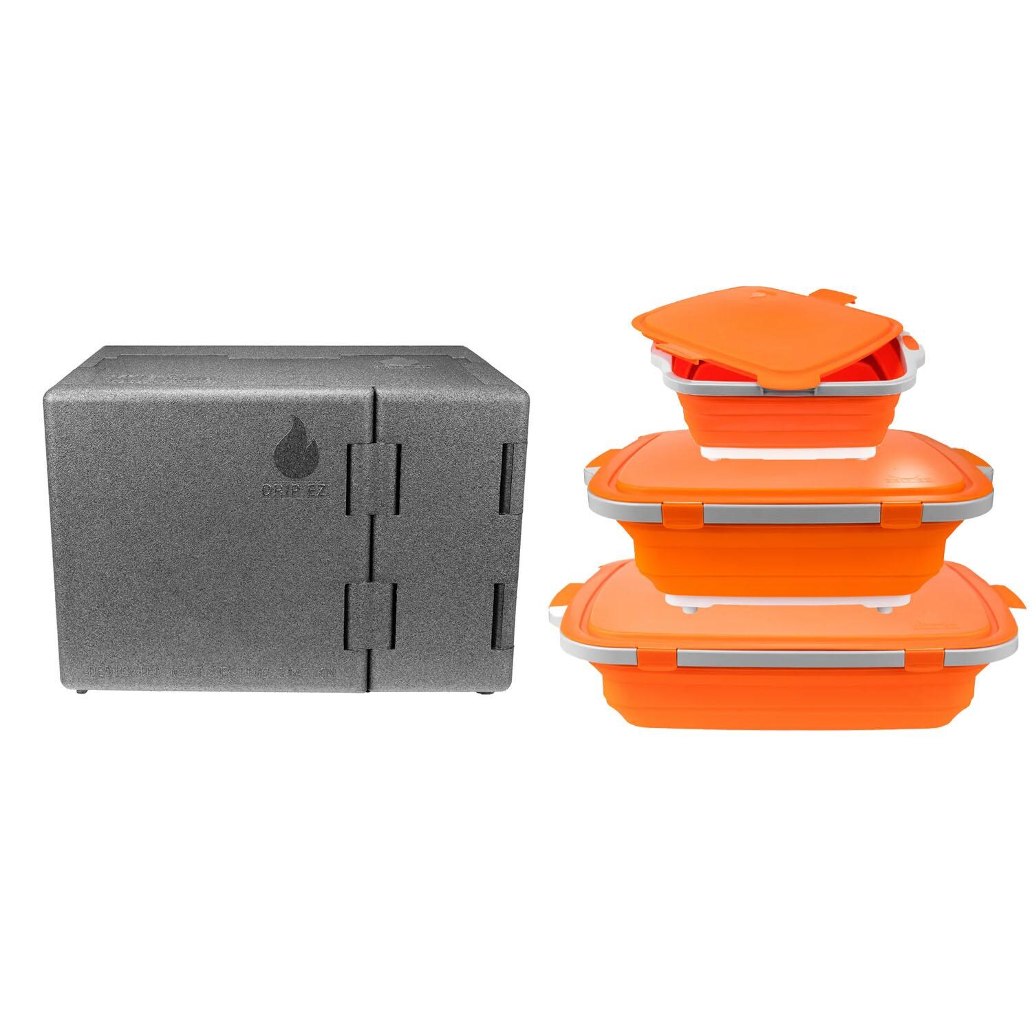 Drip EZ Que Crib and Tub Bundle - Classic Orange