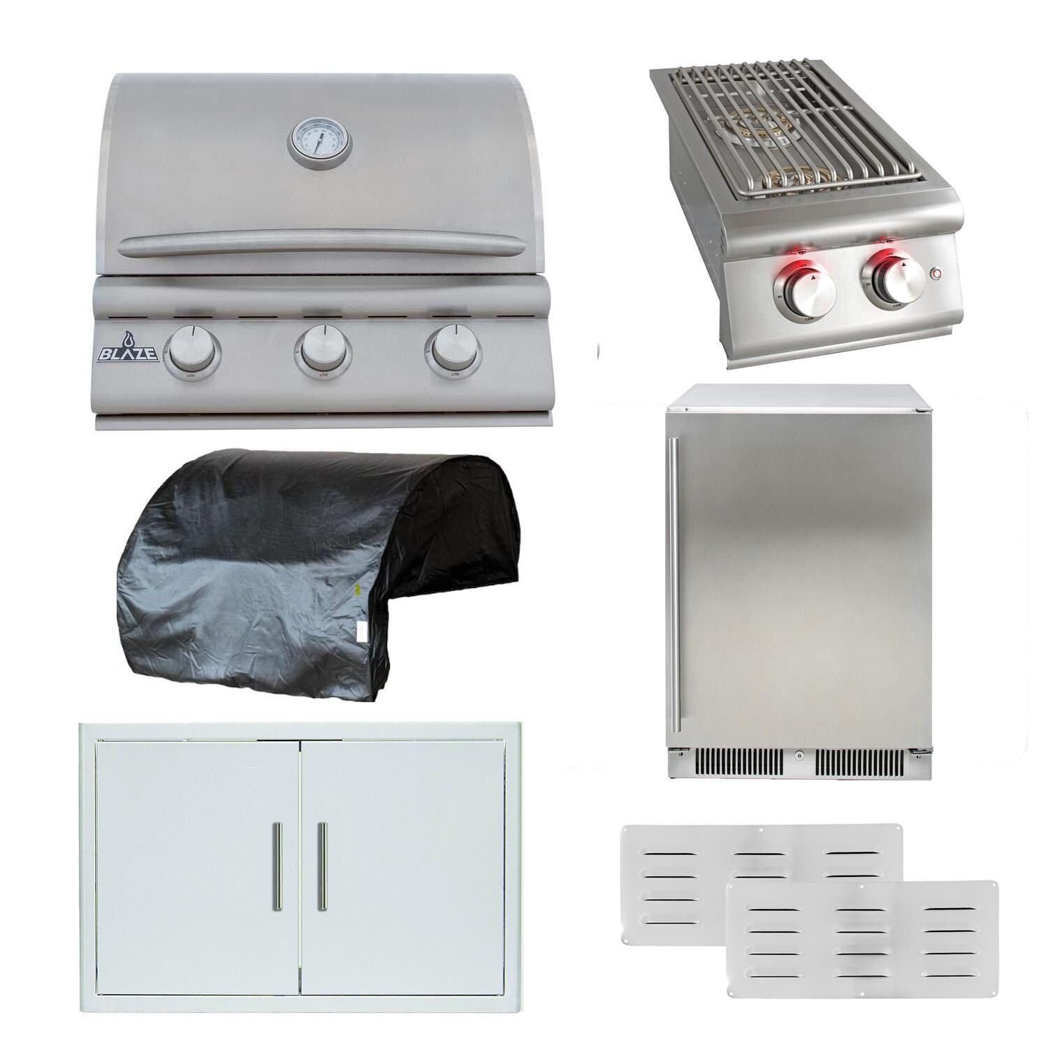 Blaze BCM 7 Pc 25-in Natural Gas Outdoor Kitchen Package