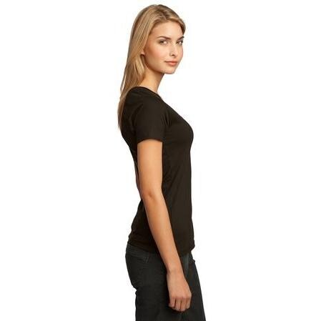 District Threads Ladies Perfect Weight V-Neck T-Shirt 4XL - Espresso