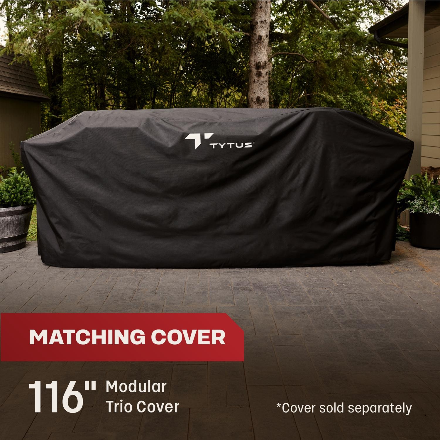 TYTUS TDT-BUN-065 Modular Trio w/ 4-Burner Gas Grill, Charcoal Grill & Gas Pizza Oven - Cover - Detail thumbnail