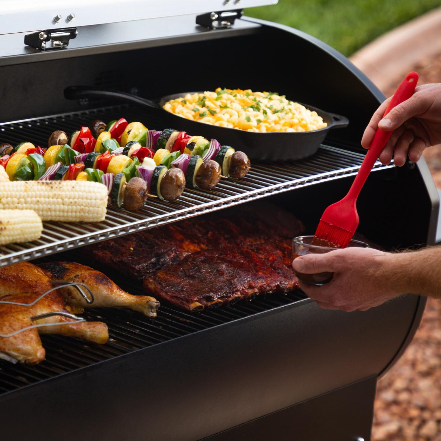 Camp Chef PG36CL 36-Inch WiFi Woodwind Pellet Grill - Cooking With The Large Top Rack thumbnail