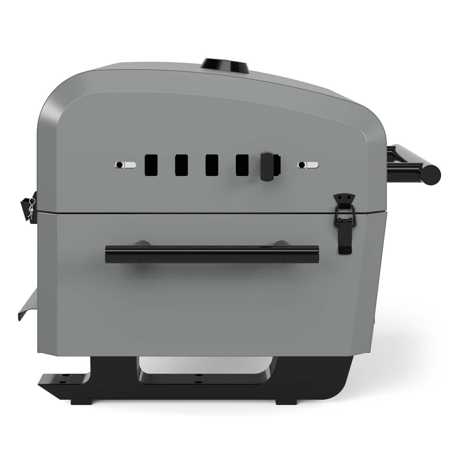 TYTUS TDT-GHS-CHAR Emberwood Charcoal Grill - Side View - White Background thumbnail