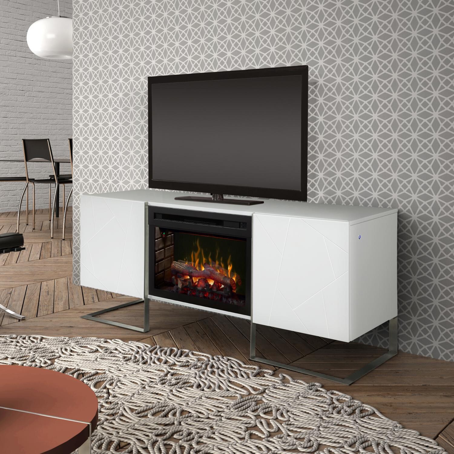Dimplex - GDS25LD-1962GW - Chase 65-Inch Media Console Electric ...