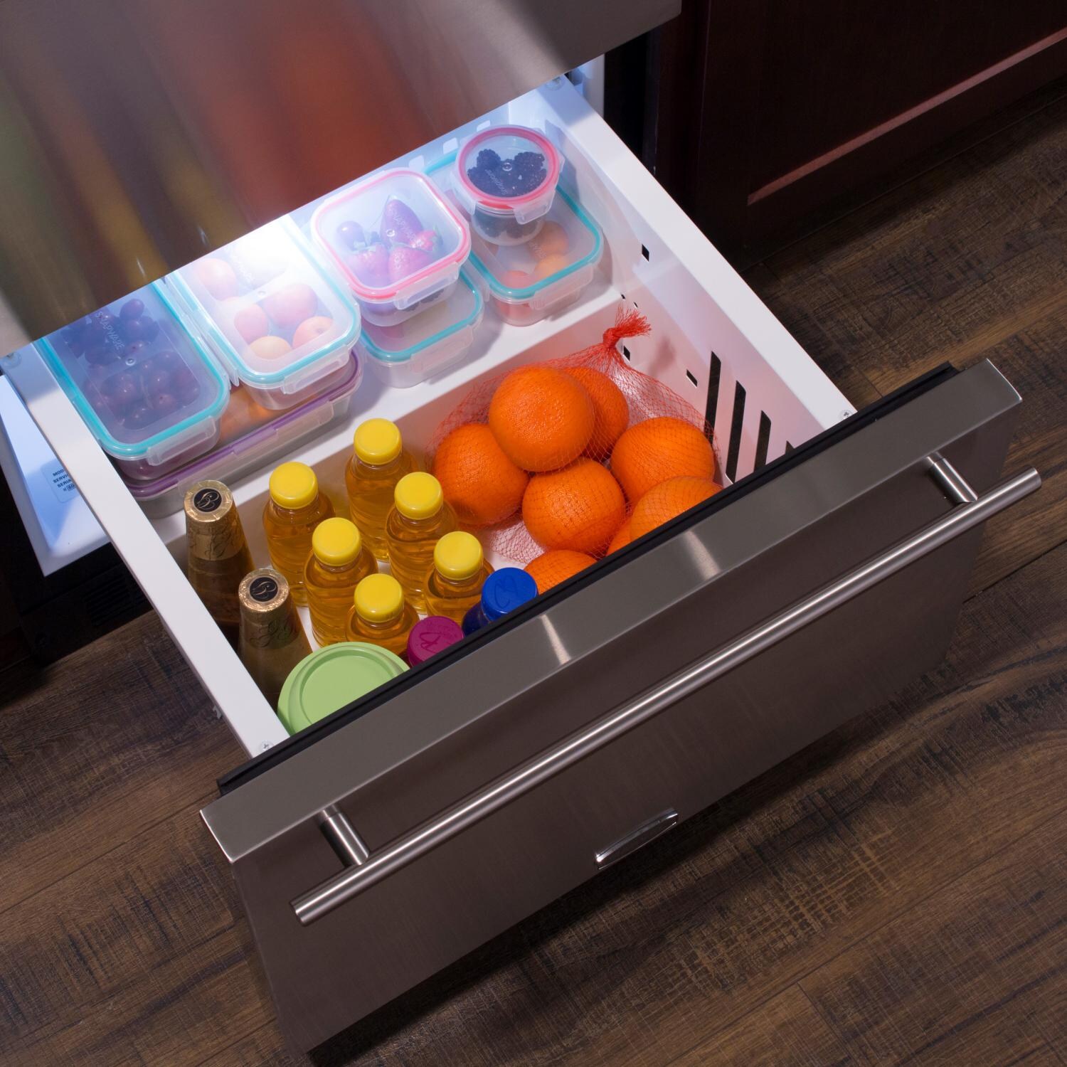 Marvel 24-Inch Built-In Refrigerated Drawers - Stainless Steel - Bottom Drawer thumbnail