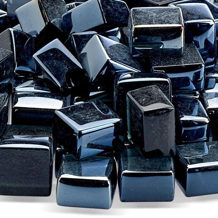 BBQGuys Signature 1/2-in Black Luster Cubes - 10 Pounds