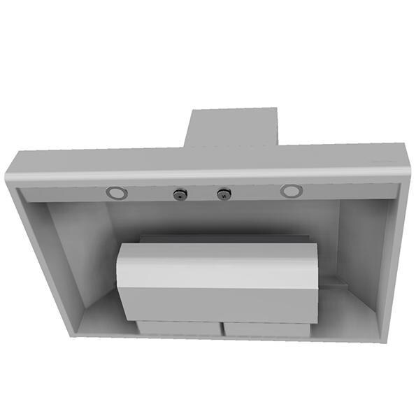Vent-A-Hood NEPXH18-236 SS 36-Inch 600 CFM Nouveau Pro Wall Mount Chimney Hood & Duct Cover for 10 ft Ceilings - Underside thumbnail