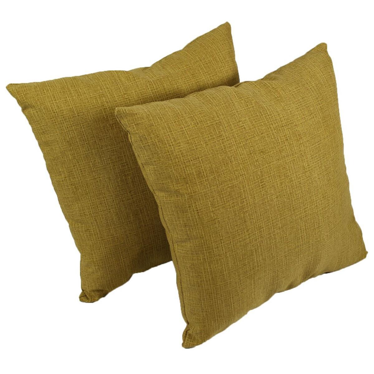 Outdoor Throw Pillow Set By Lava Pillows Mustard BBQGuys
