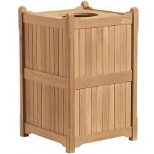 Oxford Garden Natural Shorea Patio Trash Receptacle image