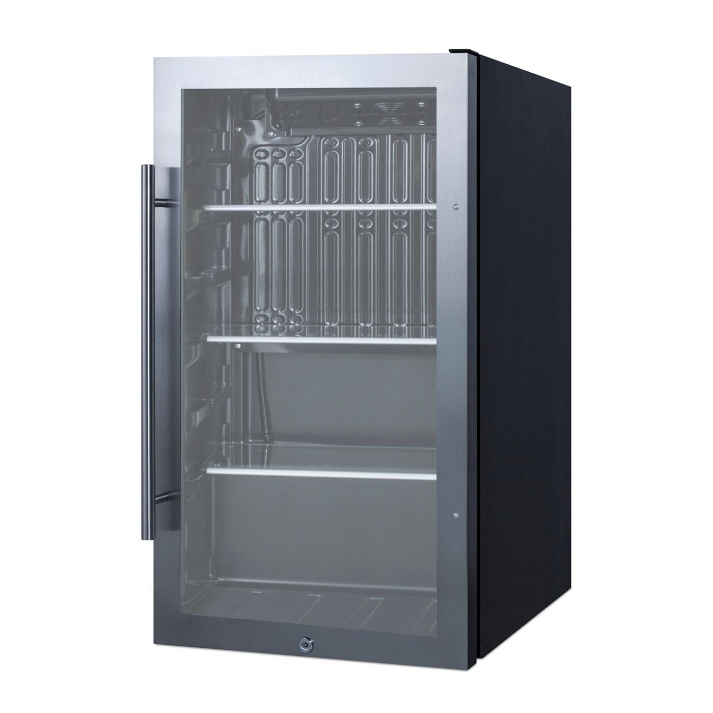 Summit SCR1932BADA 19-Inch 3.1 Cu. Ft. ADA Compliant Shallow Depth Outdoor Compact Beverage Cooler - Side View thumbnail