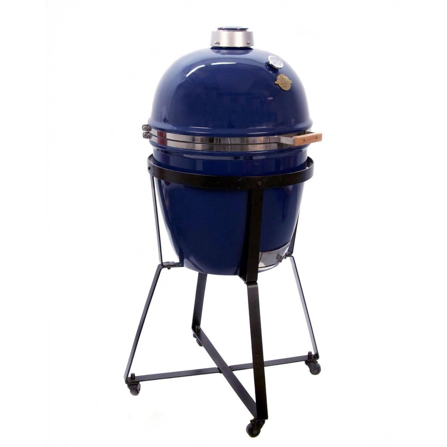 Grill Dome Infinity Series Large Kamado Grill On Dome Mobile Blue