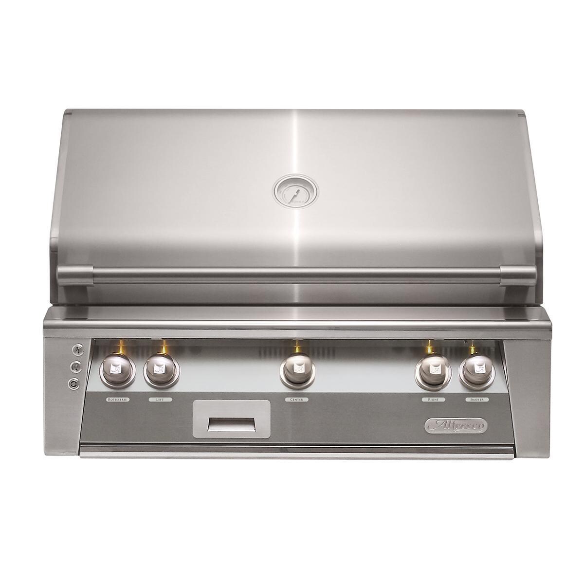 Alfresco ALXE 36-Inch Built-In Propane Grill With Rotisserie in Signal Gray - ALXE-36-LP-S7004