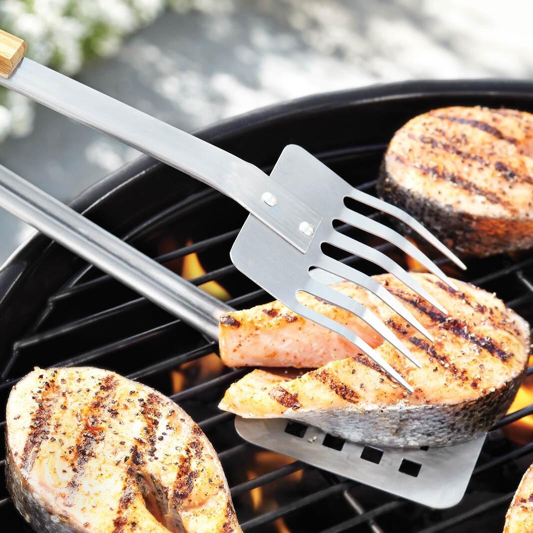 Verde 19-Inch 3-In-1 Stainless Steel Claw BBQ Tongs thumbnail