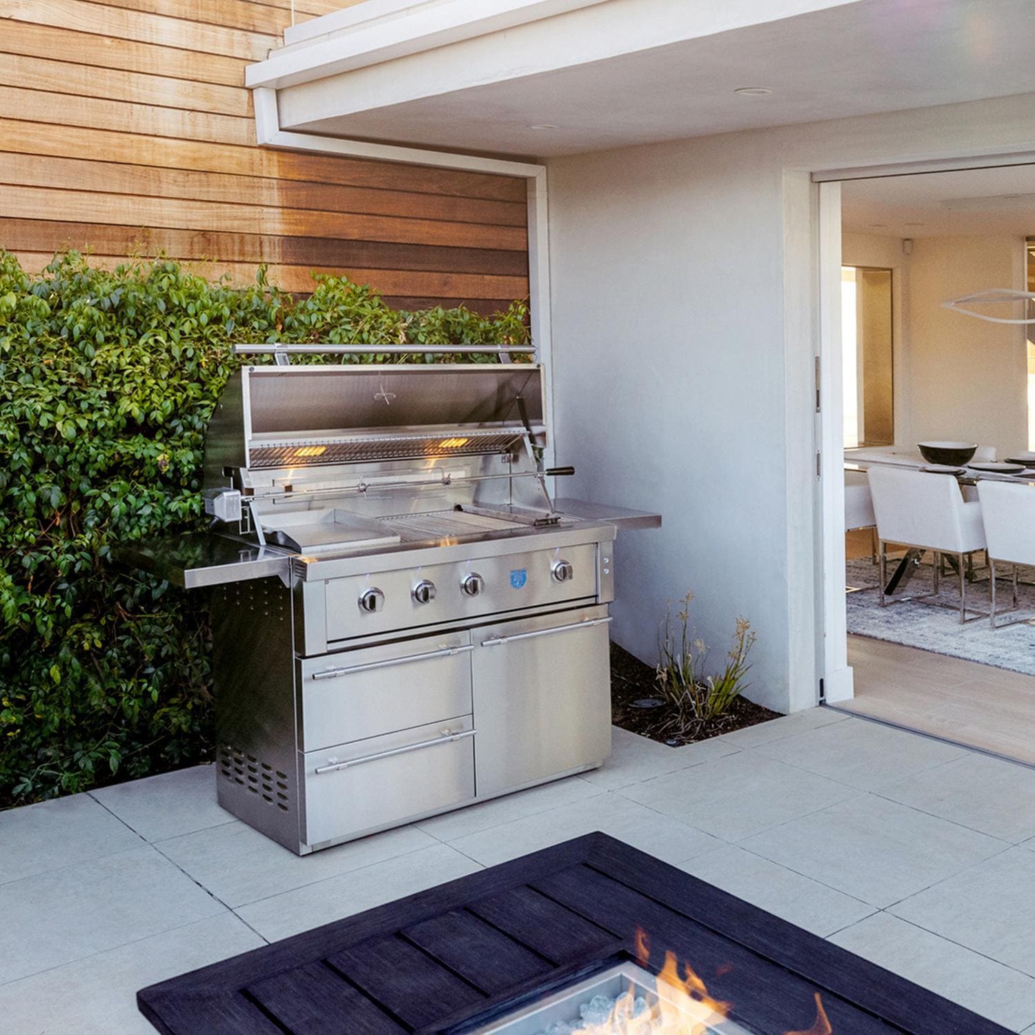 American Made Grills Estate 42-Inch Freestanding Grill ESTFS42-NG - Natural Gas - On The Patio - Lifestyle thumbnail
