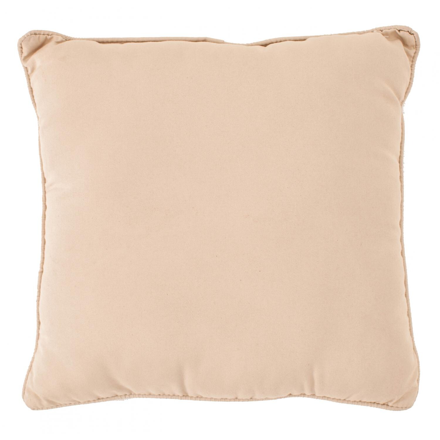 Sunbrella Canvas Antique Beige Throw Pillow By BBQGuys Signature - 18 X 18