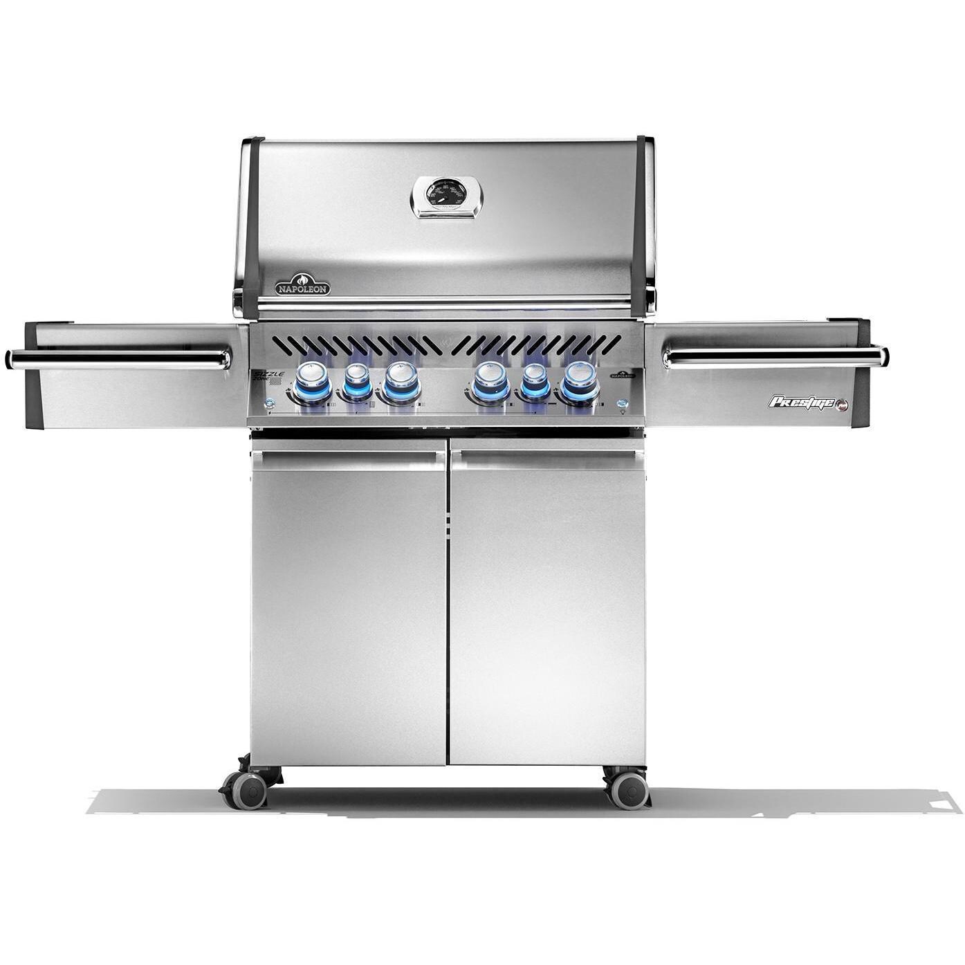 Napoleon Prestige PRO 500 Natural Gas Grill with Infrared Rear Burner and Infrared Side Burners - PRO500RSIBNSS-3 (2019) - White Background thumbnail