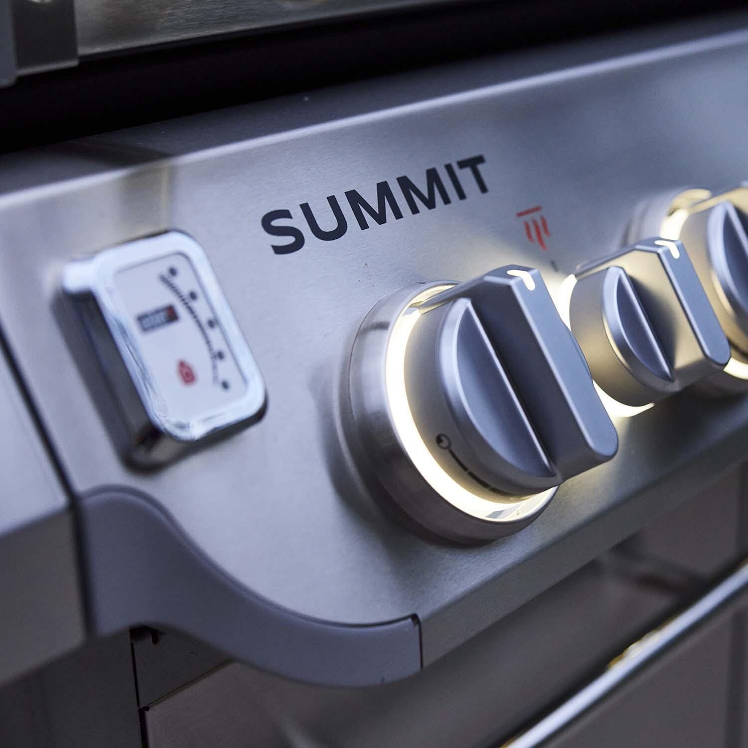 Weber Grills 1500028 Weber Summit FS38 S Propane Gas Grill - Stainless Steel - Control Knobs - Detail thumbnail