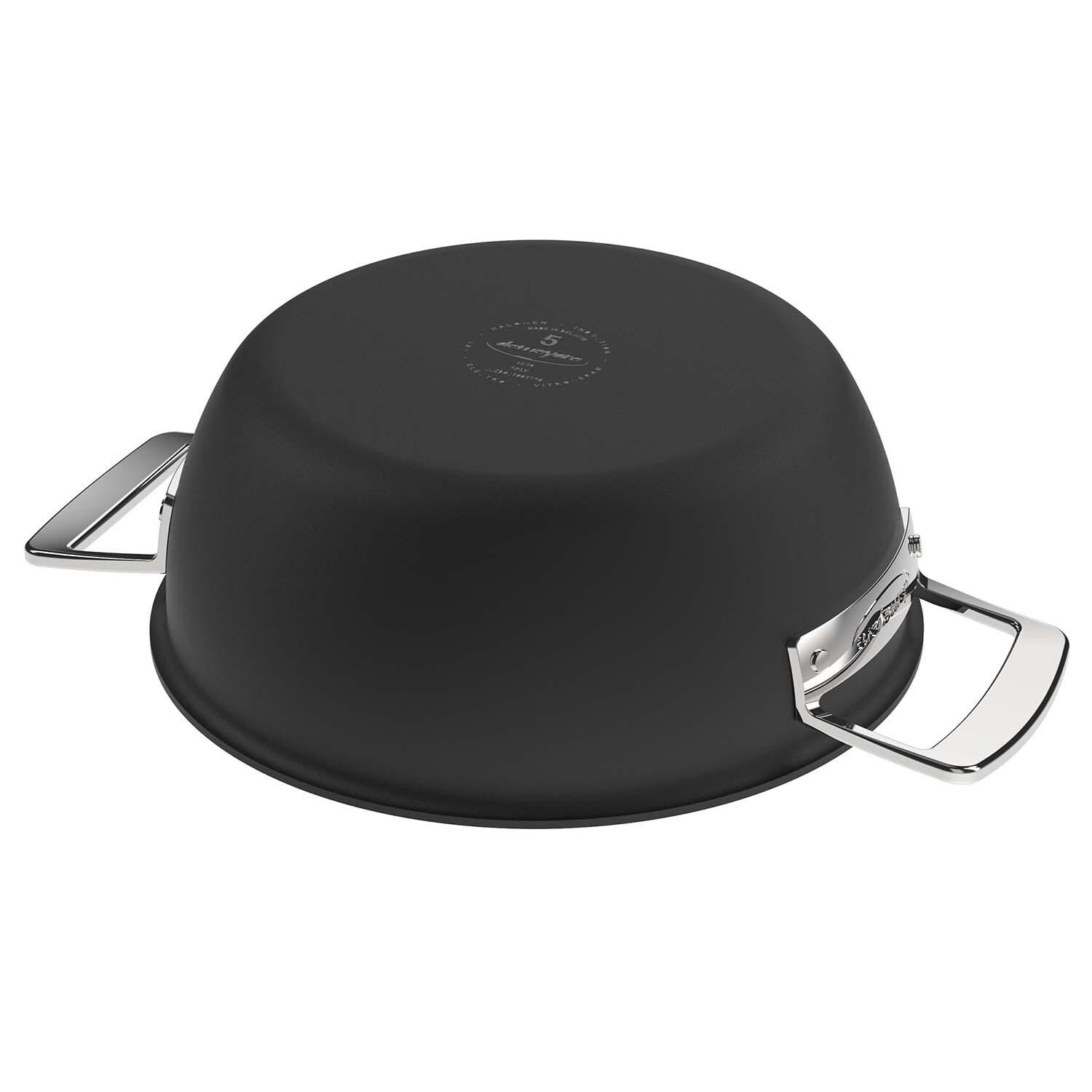 Demeyere 1026913 Black 5 Stainless Steel 3.5 Qt Dutch Oven W/Lid - Bottom View - Detail thumbnail