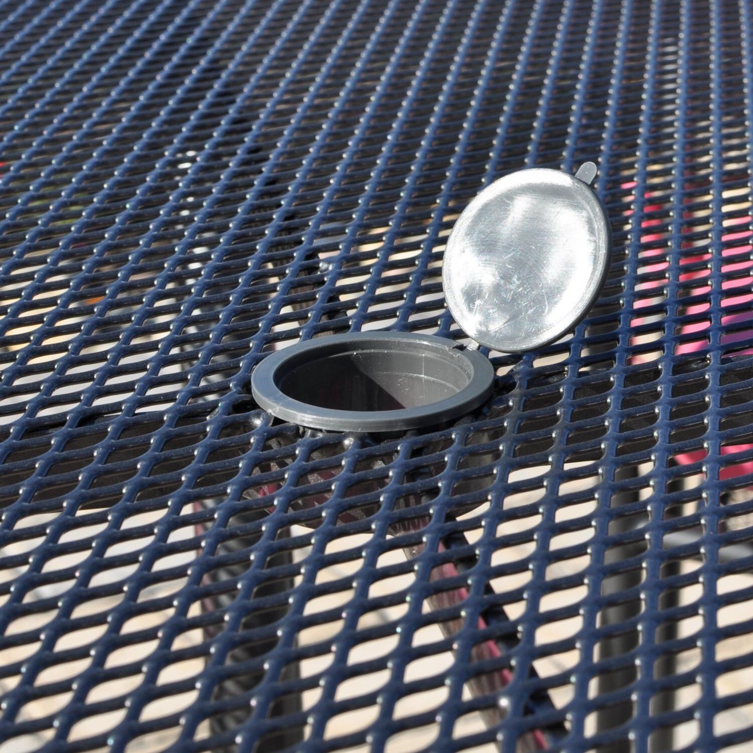 Kettler 36-Inch Square Steel Patio Dining Table - Umbrella Hole thumbnail