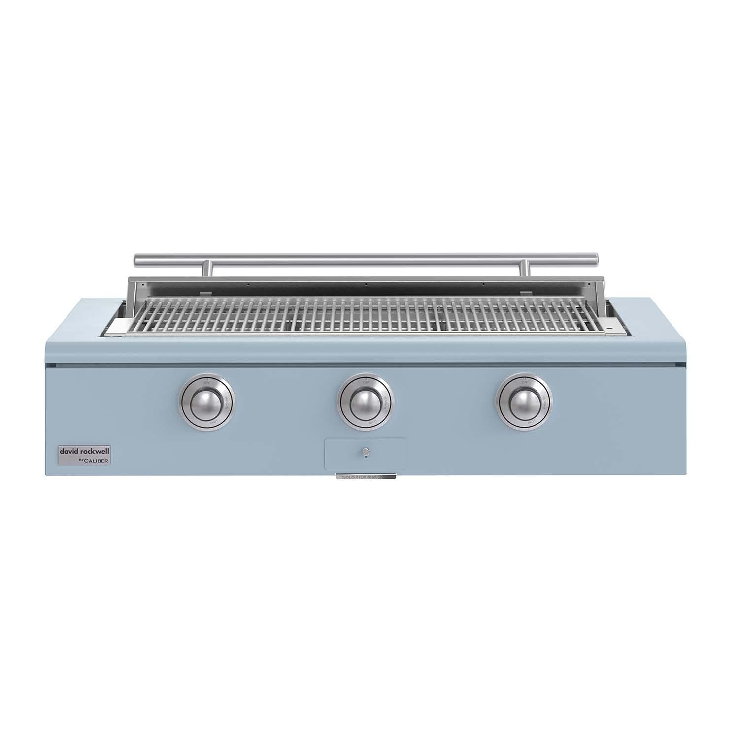 Caliber CRG-48BN00-A-152-H04 48-in Natural Gas Built-In Rockwell Grill - Bluestone w/ Stainless Steel Hardware - White Background thumbnail