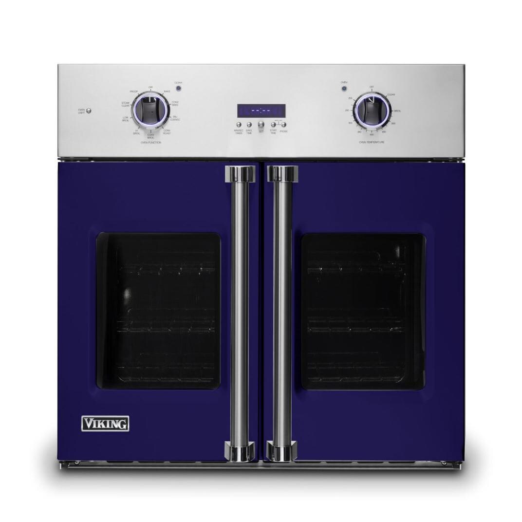 Viking Professional 7 Series 30-Inch Built-In Electric French Door Convection Oven - Cobalt Blue - VSOF7301CB