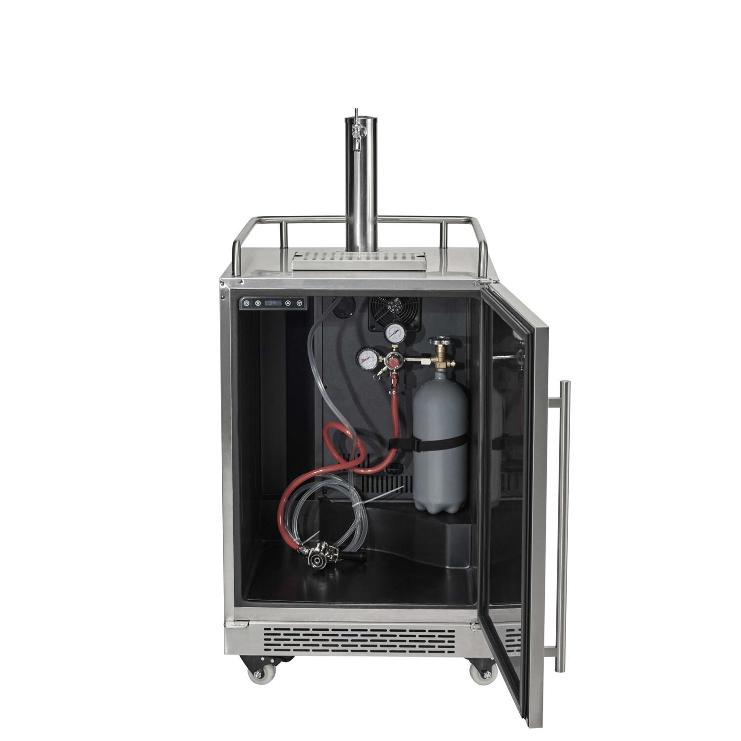 Coyote Outdoor Living C124KEG 24 Inch Kegerator - Inside - White Background thumbnail