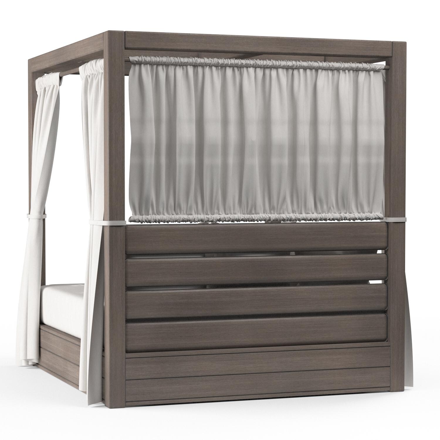 Sunset West - Laguna 2 Piece Aluminum Resort King Daybed Set W/ End Table - Daybed Rear View thumbnail