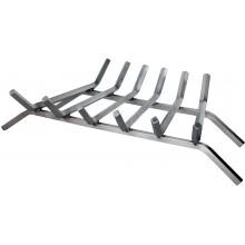 UniFlame 27-Inch Stainless Steel Bar Fireplace Log Grate - C-7727 image